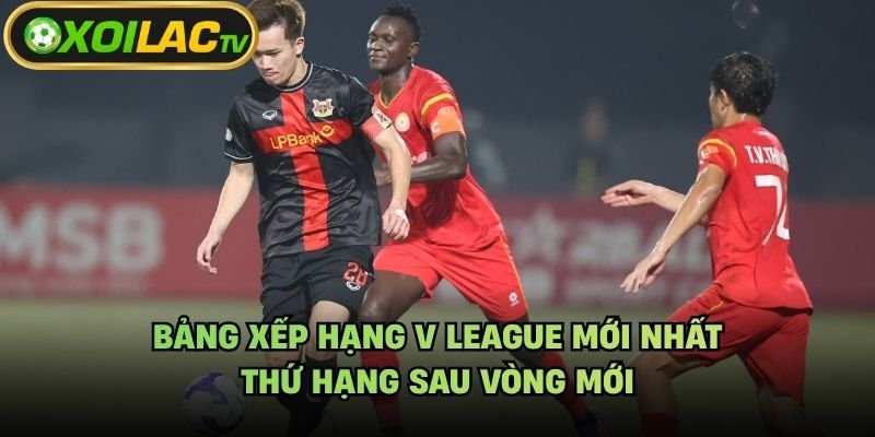 Bảng Xếp Hạng V League Mới Nhất – Thứ Hạng Sau Vòng Mới
